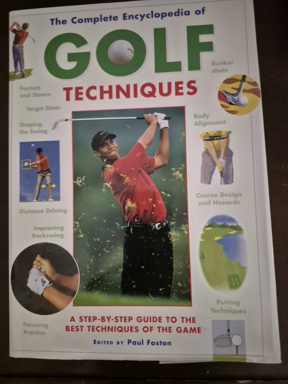 Golf Techniques Paperback Book - Red/Green Cover